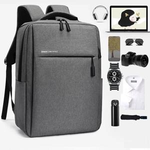 40L 노트북 배낭 USB 충전기 포트 및 수하물 슬리브가있는 남성 여성을위한 내구성 17 인치 Macbook 용 견고한 대학 배낭 가방