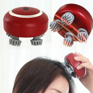 두피 마사지를 위한 속도 조절이 가능한 헤드 마사지기 헤어 케어를 위한 레드 라이트 머리의 깊은 반죽을 위한 부드러운 실리콘