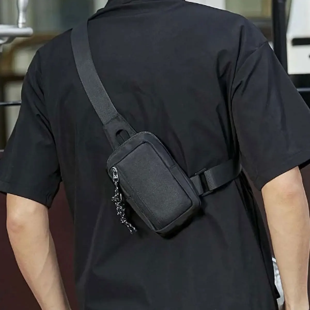 남자 가방 패션 옥스포드 작은 캐주얼 남자 미니 핸드백 남성 크로스 바디 어깨 메신저 가방 남자 지갑과 핸드백