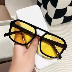 Square Oversized Sunnies Studios 미적 음영 선글라스 여성용 선글라스 레이디 여성 안경 색상