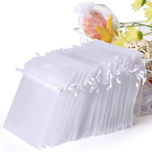 50PCS 흰색 Organza 가방 장식 7*9cm 9*12CM