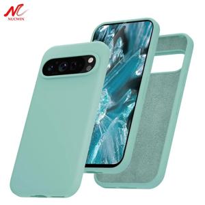 Google Pixel 9 Pro XL 8A 7A 6A 5A 용 패션 액체 실리콘 케이스 Google 9A 6 7 8 9 Pro 8Pro 용 부드러운 피부 느낌 TPU 커버