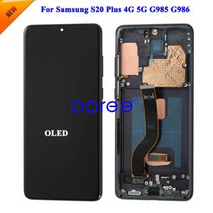 삼성 S20 Plus G985F Disaplay LCD 스크린 터치 디지타이저 어셈블리 용 삼성 S20 Plus 용 AMOLED OLED LCD 화면