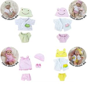 4 스타일 Bebe Reborn 인형 복장 10-12 인치 Reborn 실리콘 아기 인형 고품질 의상 Reborn Doll 액세서리