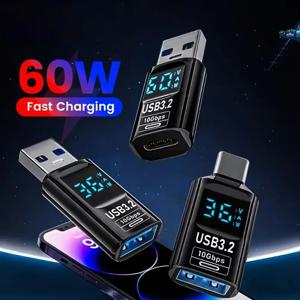 USB3.2 디지털 디스플레이 어댑터 iPhone16 15 Pro Max 용 4K @ 60Hz USB-C OTG Samsung iPad PC 노트북 고속 충전 데이터 동기화 ﻿