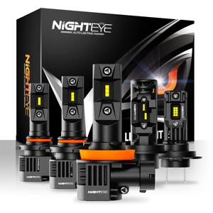NIGHTEYE H7 LED 전구 Canbus 35000LM Led h4 H11 H8 H9 9005 HB3 9006 HB4 자동차 조명 80W 6500K 화이트 미니 사이즈 자동차 헤드 라이트 전구