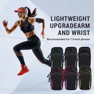 러닝 완장 전화 케이스 아이폰 16에 대 한 방수 홀더 가방 삼성 조깅 체육관 스포츠 방수 반사 Armbag 7.5 인치