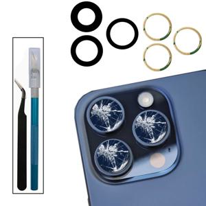 iPhone 11 12 13 14 15 Plus MIni Pro Max 후면 카메라 렌즈(접착제 및 제거 도구 교체 포함)용 후면 카메라 유리