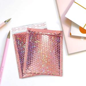 쿠션 18x23cm 100pcs 배송 선물 버블 플라스틱 실버 봉투 포장 로즈 세븐 레이저 골드 메일 링 가방 컬러 봉투