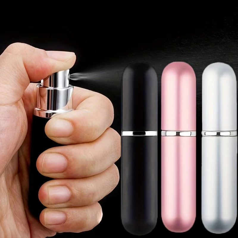 5ml 향수 스프레이 병 휴대용 리필 용 병 빈 화장품 용기 여행 알루미늄 향수 분무기