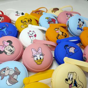 1pcs 스티치 심바 미스 버니 모아 나 실리콘 휴대용 노리개 홀더 젖꼭지 젖꼭지 커버 가방 더미 클립 아기 젖꼭지 케이스