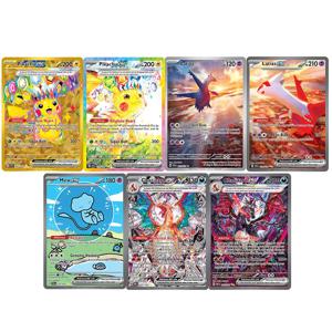 PKM 홀로그램 프록시 카드 Scarlet-Violet 시리즈 Latias EX 피카추 EX Alolan Exeggutor PTCG 게임 컬렉션 카드 게임 완구