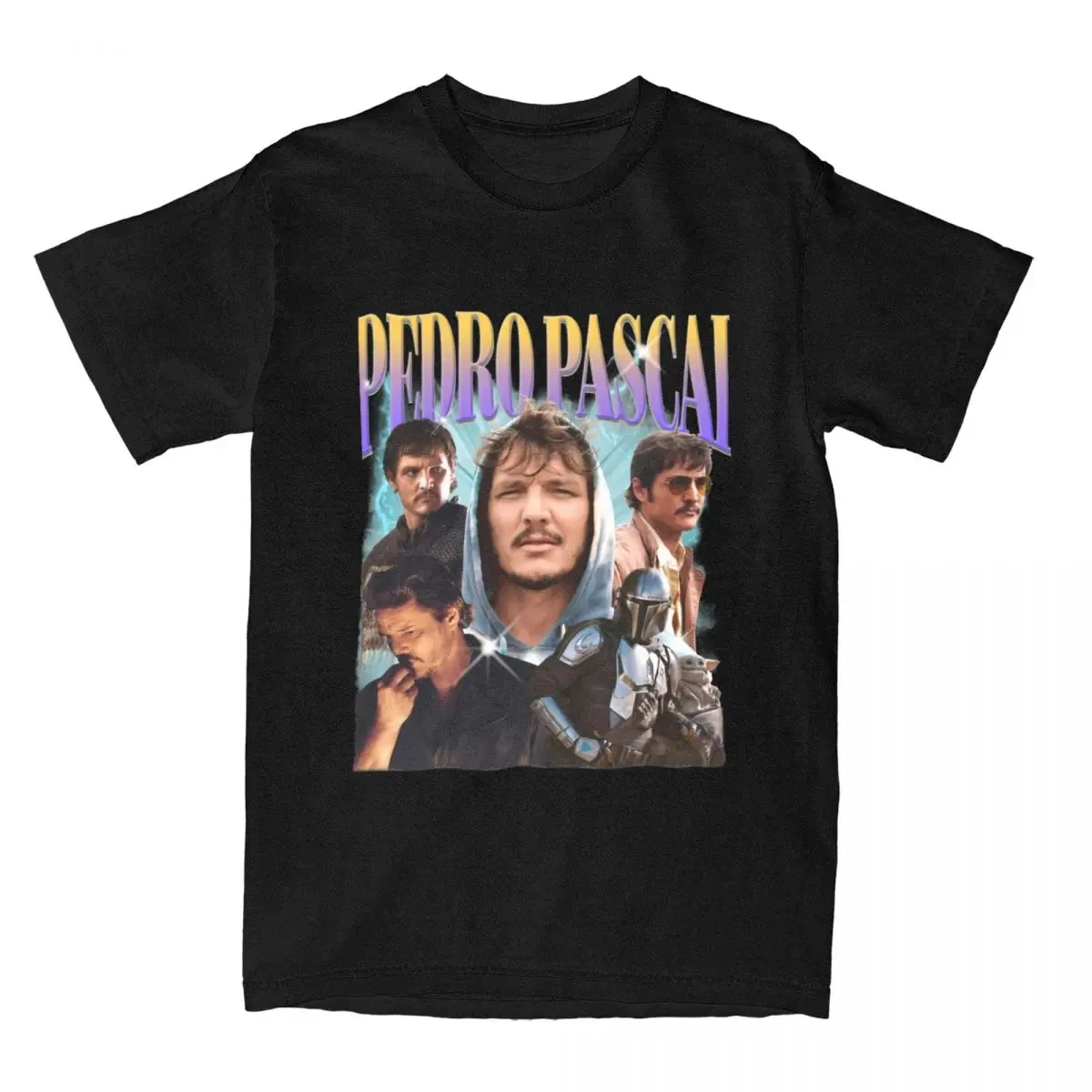 Bootleg Pedro Pascal T 셔츠 빈티지 T 셔츠 Unis Street 반소매 Pedro Pascal 플러스 사이즈 T 셔츠 여성 62479