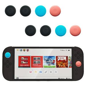8 개/몫 실리콘 엄지 스틱 캡 그립 아날로그 조이스틱 캡 Nintendo Switch2 Joycon 게임 액세서리