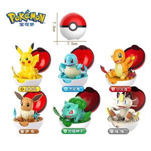 Pok é mon 포켓몬 볼 액션 피규어 CHARMANDER EEVEE SQUIRTLE BULBASAUR PIKACHU - 수제 장식품 어린이 장난감 선물