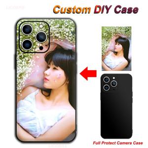 iPhone 16 15 14 13 12 11 Pro Max Mini SE XS XR 7 8 6S Plus DIY 맞춤형 사진 그림 소프트 커버 Funda 용 맞춤형 매트 케이스