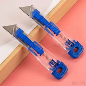 1/10Pcs 개폐식 스테인레스 스틸 아트 유틸리티 나이프 벽지 판지 상자 종이 커터 사무실 학교 수공예품 편지지 도구