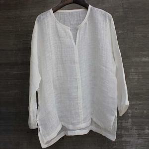 S-5XL 남성용 린넨 셔츠, 짧은 통기성, 편안한 단색, 긴팔, 루즈 하라주쿠 캐주얼 블라우스, 하와이안 셔츠, 신상