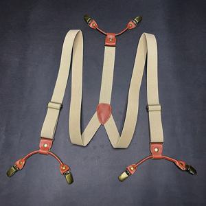 30mm 와이드 남성용 멜빵 카키색 6 클립 Y 백 남성용 패션 멜빵 캐주얼 탄성 조절 멜빵 남편 선물