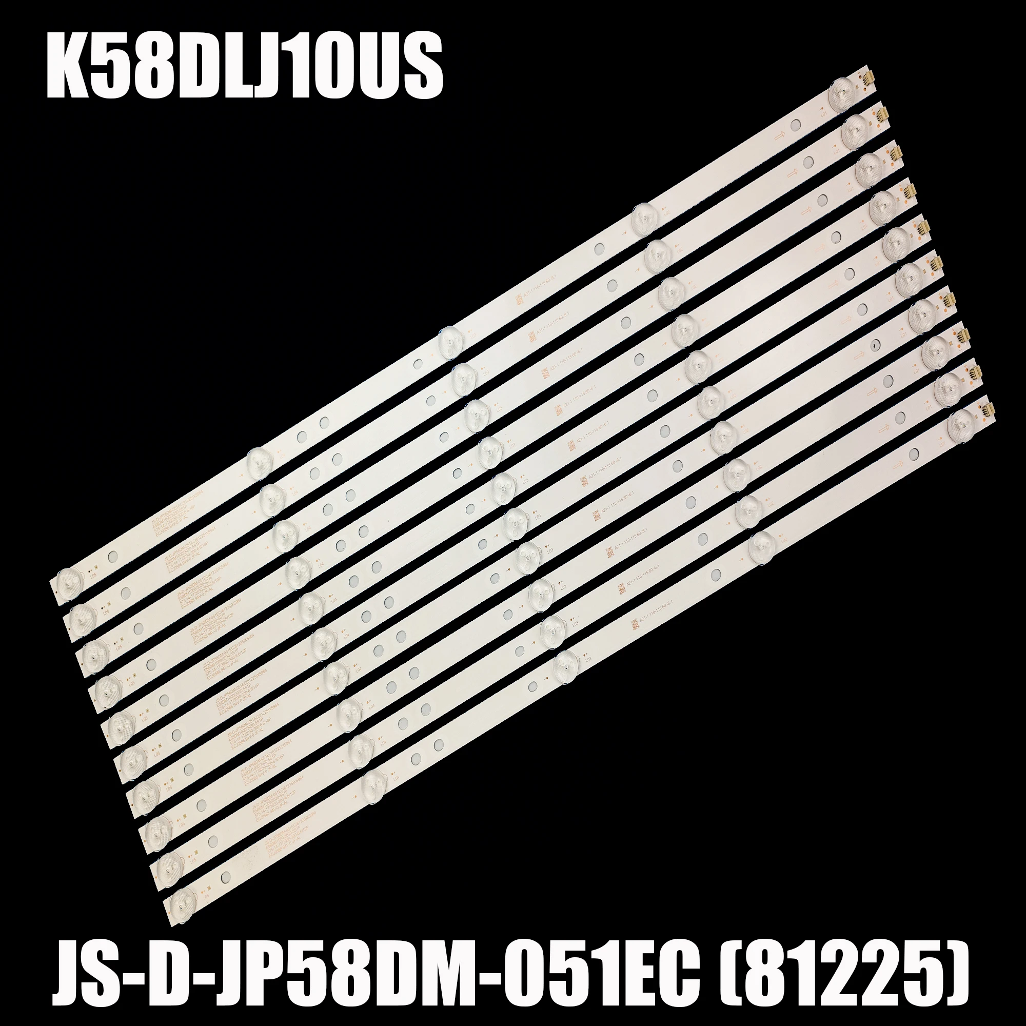 E58DM1200 CELED58419B7 TVLED584K01 JS-D-JP58DM-051EC(81225) E58DM1000/3030-5S1P K58DLJ10US K58DLJ10VS용 LED 백라이트 스트립