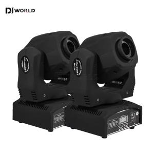 2 개/대 60W LED 고보 이동 헤드 라이트 스팟 패턴 수동 초점 DMX 회전 LED 무대 패턴 라이트 Dj 디스코 파티 클럽