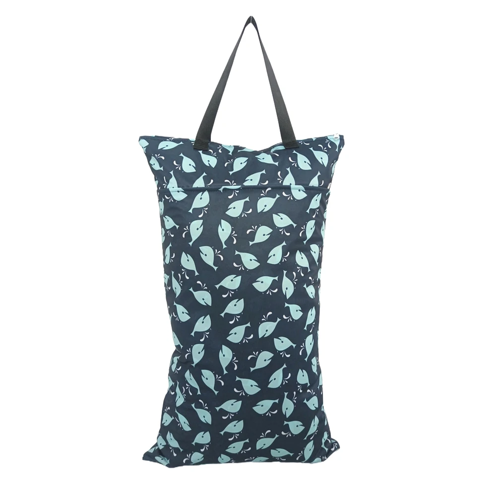 40*70cm 아기 기저귀 기저귀에 대 한 대형 교수형 젖은 건조 가방 Wetbag 방수 재사용 가능한 기저귀 가방 아기 제품 보관 가방