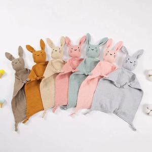 30X30cm 더블 레이어 코튼 거즈 담요 귀여운 고양이 타액 수건 잠자는 진정 수건 인형 아기 수건 어린이 담요