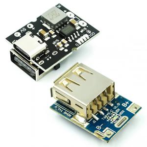 C타입 USB 부스트 컨버터 스텝 업 전원 모듈, 리튬 배터리 충전 보호 보드, DIY 충전기용 LED 디스플레이, 5V 2A