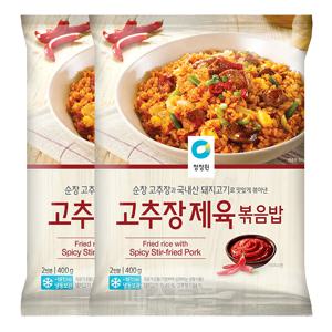 청정원 고추장제육 볶음밥 400g 2개