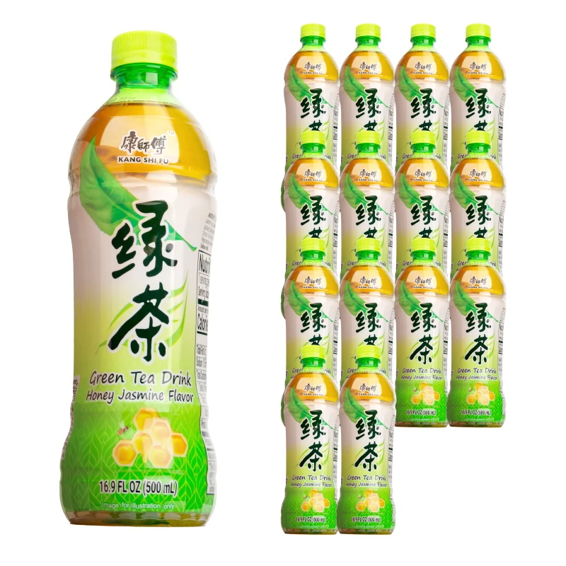 [수입인증정품] 캉스푸 녹차 중국식품 음료 500ml, 15개, 1박스