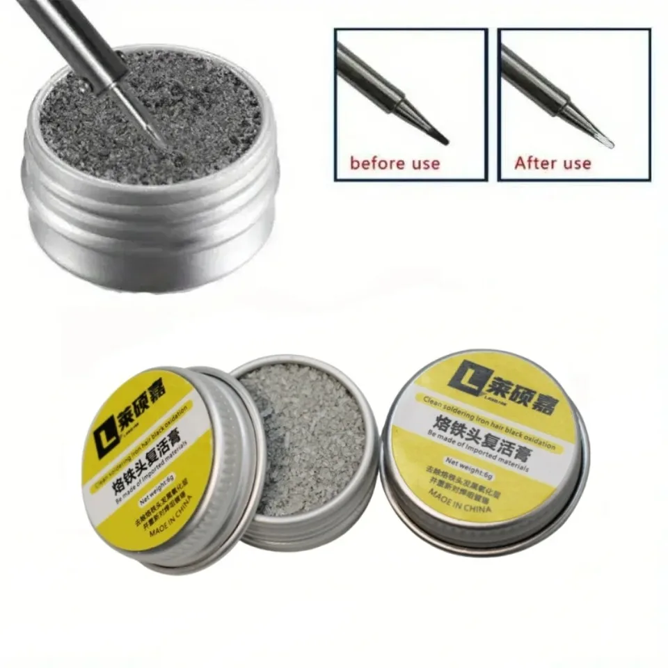 6g/20g 팁 리프레셔 전기 납땜 인두 크림 산화물 납땜 인두 팁 클린 페이스트 전문 수리 도구