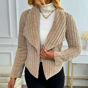 가을 겨울 새 코트 탑 여성 streetwear 패션 긴 소매 코트 섹시한 가디건 아웃웨어 레이디 캐주얼 슬림 다목적 의류