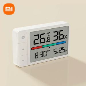 Xiaomi MiaoMiaoCe 지능형 온도계 습도계 다기능 시계 HD 디지털 디스플레이 기상 관측소 서 교수형