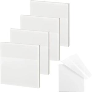 4pcs 투명 게시 됨 스티커 메모 패드 메모장 Posits Papeleria Journal 학교 문구 사무용품 50 매/복사