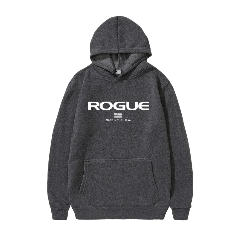 2025 까마귀 신사복 스포츠 브랜드 Rogue Fitnes 후드 스웨터 스포츠 코튼 플리스 남성 풀오버 힙합 스웨트 hombre ropa
