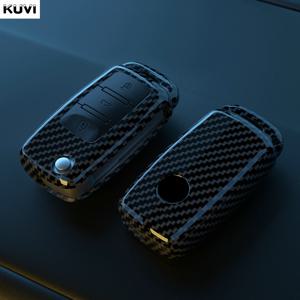 ABS 탄소 자동차 키 케이스 커버 폭스 바겐 폴로 Tiguan Passat B5 B6 B7 골프 4 5 6 MK6 Jetta Lavida Skoda Octavia Seat Leon