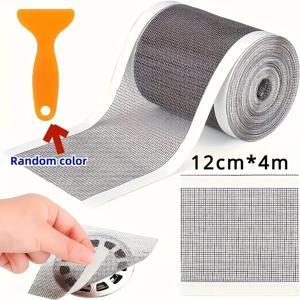 12cm * 4m Cutable 샤워 드레인 헤어 캐처 일회용 샤워 드레인 스티커 메쉬 욕실 주방 싱크 헤어 필터