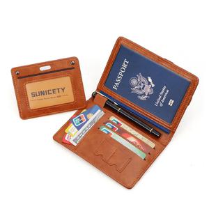 다기능 여권 홀더 새로운 여행 지갑 RFID 도난 방지 카드 홀더 여성과 남성을위한 티켓 SIM 카드 보관 지갑