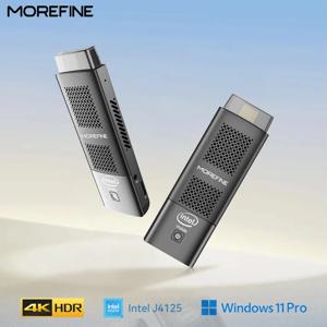 MOREFINE M1K 미니 PC Intel Gemini Lake J4125 8G DDR4 128GB/256GB 창 10 게임용 컴퓨터, HDMI Windows11/Ubuntu Minipc 게이머