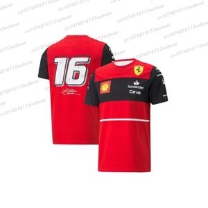 Formula 1 팀 레이싱 3D 프린트 티셔츠 Scuderia F1 팀 저지 2025 Charles Leclerc Formula1 Scuderia 팀 레이스 팬 티셔츠