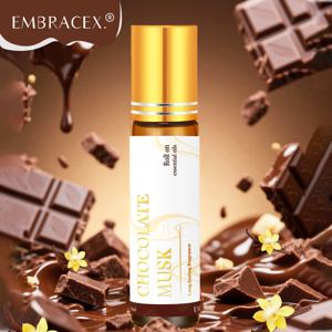 에센셜 오일의 10ml 초콜릿 머스크 롤 마사지 바디 오일 여성용 향수 선물 바디 스킨 케어 오래 지속되는 향수 디퓨저