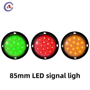 LED 신호등 85mm |   빨간색 노란색 녹색 신호 모듈 |   PC 하우징 |   DC 12V |   직경 85mm |   IP65 등급