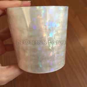 종이 또는 플라스틱에 홀로그램 일반 투명 핫 스탬핑 호일 8cm x 120m/Lot DIY 패키지 상자