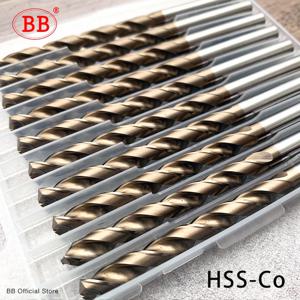 BB 코발트 트위스트 드릴 비트 M35 EX HSSCO HSSE 금속 알루미늄 구리 스테인레스 스틸 나무 구멍 도구 티타늄 1mm-13mm 세트 5/10Pcs