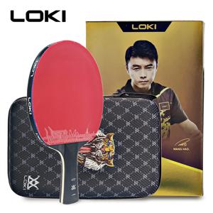 Loki E-시리즈 탁구 라켓 전문 탄소 블레이드 탁구 라켓 패들 고탄력 고무