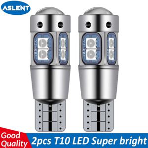 ASLENT 2PCS 고품질 T10 W5W 168 192 Led 테일 라이트 3030 10smd 12V 자동차 Led 자동 램프 CANBUS 오류 없음 자동차 마커 주차 전구