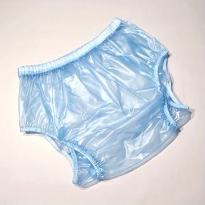 재사용 가능한 PVC 팬티 성인용 기저귀 코트 누출 방지 플라스틱 십대 기저귀 커버 일회용 기저귀 투명