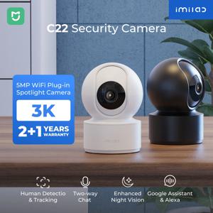 IMILAB C22 3K 보안 실내 카메라 - 360 °   아기/애완동물 모니터 WiFi6 AI 감지를 위한 컬러 나이트 비전 기능을 갖춘 홈 카메라 보기