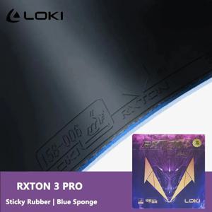 LOKI RXTON 3 PRO 라켓용 탁구 고무 끈적임 및 여드름-ITTF 승인 탁구 고무(고밀도 스폰지 포함)
