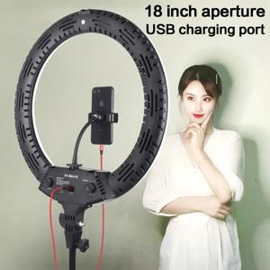 3200-5600K LED 링 라이트 416pcs Led 구슬 65W 18 인치 사진 조명 라이브 방송 메이크업 비디오에 대 한 LED 링 램프